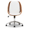 thumbnail image 1 of Baxton Studio Watson Moderne et Contemporain White et Walnut Chaise de Bureau, 1 of 4