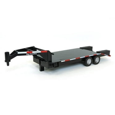 Big Country Toys - Flatbed Trailer - 1:20 Scale - Gooseneck Trailer - Toy Trailer - Vehicle Accessory - Farm Toys - Plastic