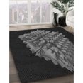thumbnail image 3 of Ahgly Tapis d'Intérieur Lavable en Machine Carré Gris Cendré Transitionnel, 8 Pieds Carré, 3 of 7