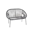 thumbnail image 1 of Acapulco Bench, Black Frame, outdoor bench., 1 of 3