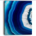 thumbnail image 2 of Design Art Blue Agate Crystal Abstract Digital Art Canvas Print, 2 of 2