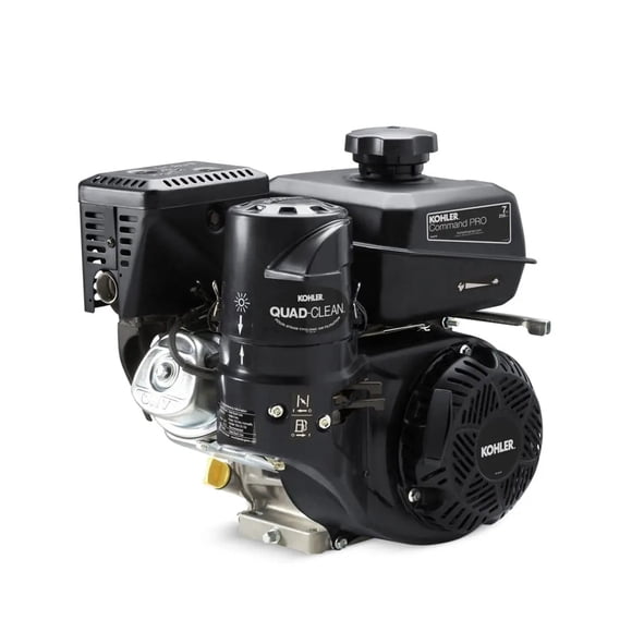 TMG Industrial Kohler 7HP Gasoline Engine CH270 Command Pro, Quad-Clean™ Cyclonic Air Filter, Large-Capacity Fuel Tank