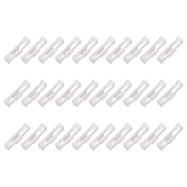 Unique Bargains 30 Pcs Clips de Câble Servo, Support de Fixation de Câble d'Extension en ABS pour Modèle DIY Avion Bateau RC Blanc