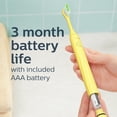 thumbnail image 2 of Philips One by Sonicare Battery Toothbrush, Mango, HY1100, 2 of 8