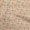 thumbnail image 1 of oneOone Georgette Viscose Light Brown Fabric Abstract Sewing Material Print Fabric By The Yard 42 Inch Wide, 1 of 4