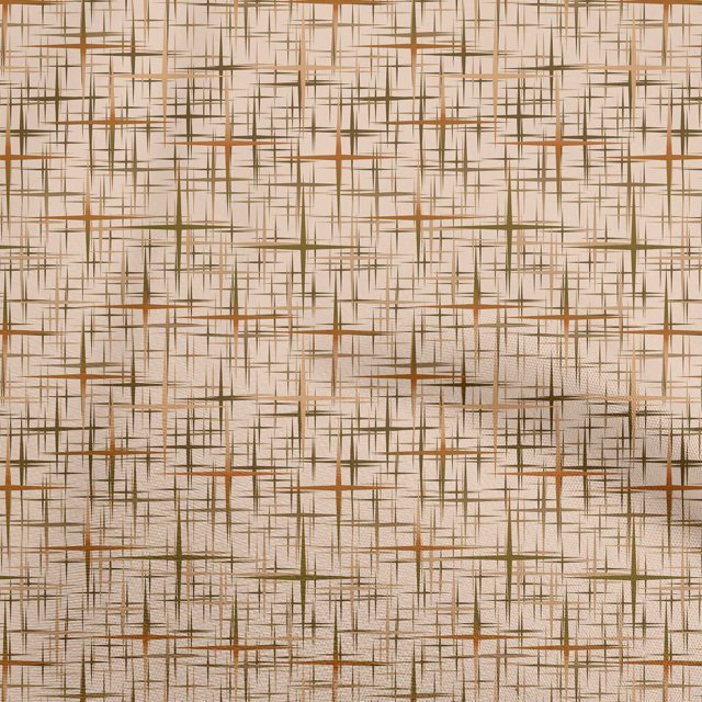 oneOone Georgette Viscose Light Brown Fabric Abstract Sewing Material Print Fabric By The Yard 42 Inch Wide