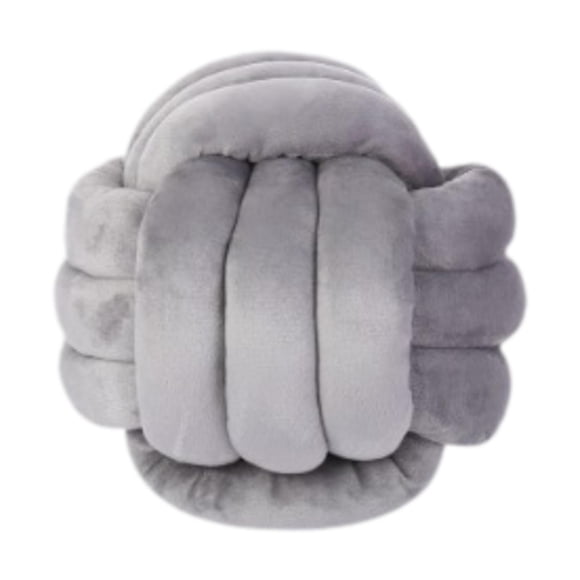 simhoa Gray Knot Ball Pillow Home Decor Bedroom Photo Prop Bed Throw Knotted Pillow