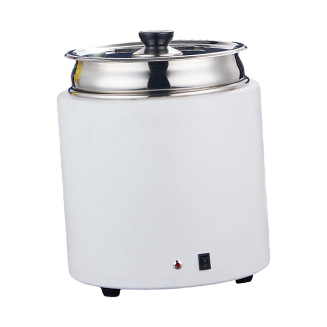 Soup Kettle Warmer Hotel Buffet Soup Pot for Making Soups Stews Commercial White