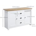 thumbnail image 3 of HOMCOM Buffet de Cuisine, Armoire avec Tiroirs, Portes et Étagères, 3 of 10