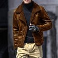 thumbnail image 1 of RKSTN Jackets for Men Single-breasted Jocket Zipper Plu Warm Cotton-padded Jacket Long Stand Collar Solid Color Fall and Winter Long Sleeve Jacket Coats, 1 of 6