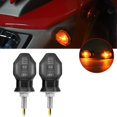 thumbnail image 1 of 2x Universel Moto Mini LED Ambre Clignotants Clignotants Clignotants de Vélo, 1 of 10
