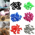 thumbnail image 1 of CNKOO 20 Pcs Embouts d'Ongles pour Chat Colorés, Couvre-Ongles Doux pour Griffes de Chat Colorées (Orange P), 1 of 7