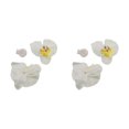 thumbnail image 4 of Decodeary 50piece Réaliste Apparence Orchidée Artificielle Têtes avec et Longue Durée Laiteux Blanc 2Set, 4 of 6