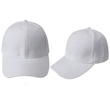 Pxiakgy Casquette de Baseball Chapeau Vierge Chapeau de Couleur Unie Blanc Taille Unique