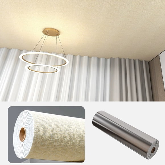 Sulaicai Wallpaper Peel and Stick Wallpaper 17.7inch x 196.9inch Textured Contact Paper for Bathroom Bedroom Self Adhesive Wall Paper Modern Removed Decorative Shelf Liner Vinyl, Beige
