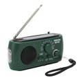 thumbnail image 2 of Radio à Manivelle Portable Pratique Torche LED Extérieure Multi Bande AM/FM/SW Radio Météo Solaire à Manivelle, 2 of 8