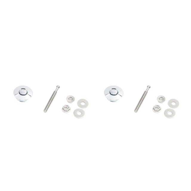 Ruiboury Lightweight Hood Lock For Car Modification Security Sleek Affordable Electroplated silver DP16-32 2Set