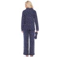 thumbnail image 3 of White Mark Women's Three-Piece Button-Down Pajama Set, 3 of 5