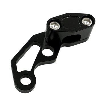 Motorcycle Bikes Modified Oil Pipeline Brake Line Clamp Protector Aluminum Alloy Black