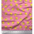 thumbnail image 1 of Soimoi Poly Georgette Fabric Cup,Plate & Chick Cartoon Printed Craft Fabric by the Yard 52 Inch Wide, 1 of 3
