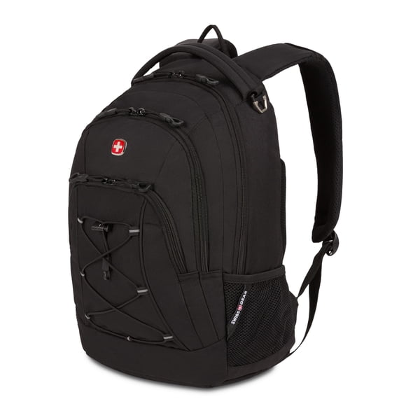 SwissGear 1186 Édition Spéciale Sac à Dos pour Ordinateur Portable 13” Noir – Sac Technique Compact avec Accents Réfléchissants – Multiples Poches d'Organisateur wi