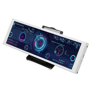 IPSUSB Mini Écran,7.9in PC Moniteur Temp PC Moniteur Temp PC Caractéristiques de coupe d'écran d'affichage de température