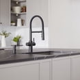 thumbnail image 3 of Catris Flexo Filter-Ready Semi-Pro Pull-Down Dual-Spray Kitchen Faucet - Matte Black, 3 of 5