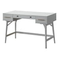 thumbnail image 1 of Coaster Mugga Mid-Century Modern 3-Drawer Wood Writing Desk in White, 1 of 2