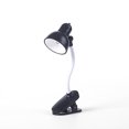 thumbnail image 1 of Lampe de Lecture à Pince Réglable Mini Lampe de Bureau de Table à Piles 4 3 Alimentée Camping Pince Portable Veilleuse, Noir, 1 of 1