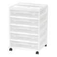 thumbnail image 1 of IRIS USA, 5-Case Scrapbook Cart, White, 1 of 9