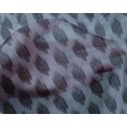 thumbnail image 4 of oneOone Silk Tabby Grayish Blue Fabric Geometric Line Ikat Craft Projects Decor Fabric Printed By The Yard 42 Inch Wide, 4 of 4