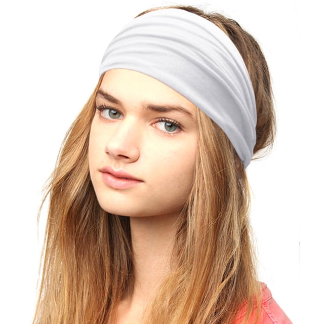 Bandeau Élastique pour Femmes Couleur Unie