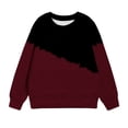 thumbnail image 4 of Zwiiyzr 2025 Chandail à Col Rond Surdimensionné pour Filles, Tendance, Manches Longues, 1-12 Ans, Rouge, 4 of 6