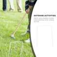 thumbnail image 3 of MesaSe Croquet Square Wickets Hoops with Coating Replacement Heavy White Iron 9 Pcs, 3 of 6