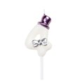 thumbnail image 1 of Pudcoco Numeral Birthday Candles Cake Topper with Bowknot Hat for Boys Girls, 1 of 7