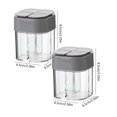 thumbnail image 1 of Oleegame 2PC Produce Storage 4 In 1 Seasoning Bottle Plastic Sal Tank Combination Sealing Moisture Proof Gray, 1 of 2