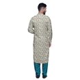 thumbnail image 5 of Atasi Kurta Pathani pour Hommes à Col Classique à Manches Longues Salwar Ensemble de Kurta de Mariage, 5 of 5