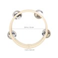 thumbnail image 4 of MasteelfCA Percussion Instrument 6 Inch Wooden Craft Children Tambourine for Playing, 4 of 8