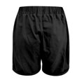 thumbnail image 4 of Summer Shorts Mid Waist Cargo Solid Splice Pocket Drawstring Shorts Solid Color Loose Men Basketball Shorts Black XXL, 4 of 4