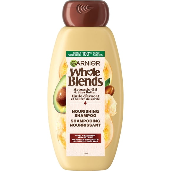 Garnier Whole Blends Nourishing Shampoo, Avocado Oil & Shea Butter