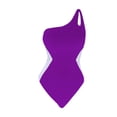 thumbnail image 4 of Diufon Women's Swimsuit Trendy Color Block Single Shoulder Backless Bathing Suits Summer Beach Sport Swimwear, 4 of 5