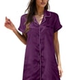 thumbnail image 3 of Kcodviy Nuisette en Satin pour Femmes, Chemise de Nuit, Robes de Nuit pour Femmes, Coton, Mini Combinaison, Chemise Courte, Chemises de Nuit pour Femmes, Tenue de Nuit, Chemises de Nuit pour Femmes, 3 of 5