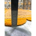 thumbnail image 5 of Indian Handmade Braided Natural Jute with Yellow Scalloped Design Area Rug, Home Décor Rug, Jute Rug for Bedroom, Dining Room, living room, Doormat Rug Size - 6' Square (180 cm x 180 cm), 5 of 5