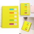 thumbnail image 2 of ZTTD 5 Subject Notebook, Spiral Notebooks College Ruled with Dividers Tabs, 240 Pages A5 Office Notebooks for Work, Professional Organizer Notebooks for Note Taking Office, Yellow, 2 of 9