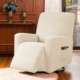thumbnail image 2 of Subrtex Housse Extensible pour Fauteuil Inclinable 1 Pce, Housse Texturée à Carreaux avec Poches, 2 of 6