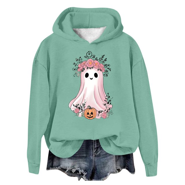 WEAIXIMIUNG Robe Chandail en Molleton Femmes Grande Taille Vêtements Automne et Hiver Tendance Chandail à Capuchon Imprimé Mignon Chandail à Capuchon Top Femmes