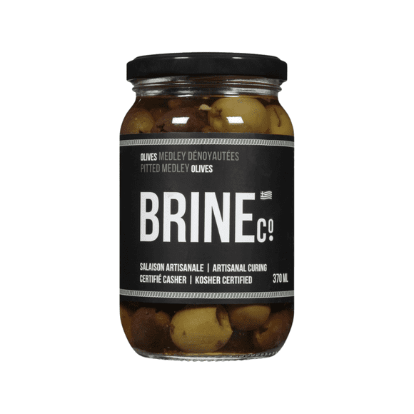 Brine Co Pitted Medley Olives 370ML Jar