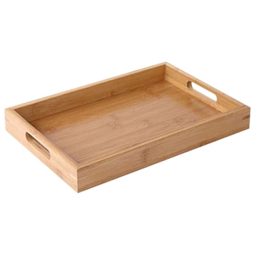 Plateaux à Thé pour Servir Plateau en Bambou Plateau Ménager pour Tasse à Thé Plateau à Thé Plateau en Bois pour Hôtel Restaurant Plateau à Pain Plateau de Barbecue