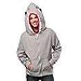 thumbnail image 3 of Shark Hoodie Adult Costume Medium, 3 of 4