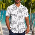 thumbnail image 2 of Pisexur T-shirts pour Hommes, Mode Décontractée Imprimée avec Poche, Boutons, Manches Courtes, Col Rabattu, Chemise de Golf Bleue, 4TG, 2 of 7